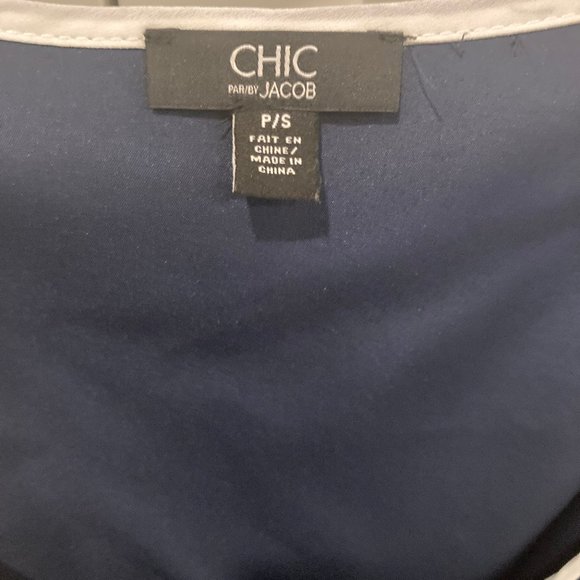 Navy A-Line Dress - Picture 2 of 3